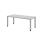 Schreibtisch Quebec - höhenverstellbar - B 1800 mm - 4-Fuß - silber/grau