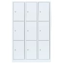 L&uuml;llmann&reg; XL F&auml;cherschrank mit 9 F&auml;chern - wei&szlig;