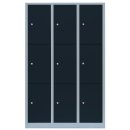 9 Fächer Schließfachschrank extra breit Spind...