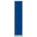 L&uuml;llmann&reg; XL F&auml;cherschrank mit 4 F&auml;chern - grau/blau