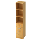 Holz Kombischrank Büroschrank 3 OH 4 Schubladen 2004...