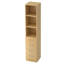 Holz Kombischrank Büroschrank 3 OH 4 Schubladen 2004...