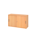 Schiebetürenschrank aus Holz - 2 Ordnerhöhen -...