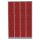 Lüllmann® Fächerschrank mit 16 Fächern - grau/rot