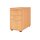 Standcontainer aus Holz - 4 Schubladen - 720-760 x 428 x 800 mm - buche - Bügelgriff Metall