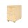 Standcontainer aus Holz - 4 Schubladen - 720-760 x 428 x 800 mm - ahorn - Bügelgriff Metall
