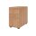 Standcontainer aus Holz - 4 Schubladen - 720-760 x 428 x 800 mm - nussbaum - Bügelgriff Metall
