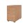 Standcontainer aus Holz - 5 Schubladen - nussbaum - Bügelgriff Metall