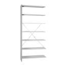 Lüllmann® XXL Steckregal Metall - Anbauregal - 6...