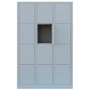 L&uuml;llmann&reg; XL F&auml;cherschrank mit 12 F&auml;chern - grau