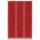 Lüllmann® XL Fächerschrank mit 12 Fächern - grau/rot