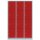 Lüllmann® XL Fächerschrank mit 12 Fächern - grau/rot