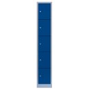 L&uuml;llmann&reg; F&auml;cherschrank mit 5 F&auml;chern - grau/blau