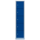 L&uuml;llmann&reg; XL F&auml;cherschrank mit 5 F&auml;chern - grau/blau