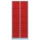 Lüllmann® Fächerschrank mit 10 Fächern - grau/rot