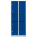 L&uuml;llmann&reg; XL F&auml;cherschrank mit 10 F&auml;chern - grau/blau