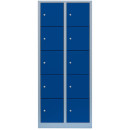 L&uuml;llmann&reg; XXL F&auml;cherschrank mit 10 F&auml;chern - grau/blau