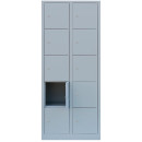 L&uuml;llmann&reg; XXL F&auml;cherschrank mit 10 F&auml;chern - grau