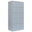 L&uuml;llmann&reg; F&auml;cherschrank mit 15 F&auml;chern - grau