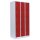 Lüllmann® Fächerschrank mit 15 Fächern - grau/rot