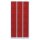 Lüllmann® Fächerschrank mit 15 Fächern - grau/rot