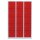 Lüllmann® XL Fächerschrank mit 15 Fächern - grau/rot