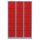 Lüllmann® XL Fächerschrank mit 15 Fächern - grau/rot