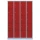 Lüllmann® Fächerschrank mit 20 Fächern - grau/rot