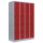 Lüllmann® Fächerschrank mit 20 Fächern - grau/rot