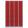 Lüllmann® Fächerschrank mit 20 Fächern - grau/rot