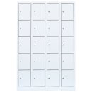 L&uuml;llmann&reg; F&auml;cherschrank mit 20 F&auml;chern - wei&szlig;