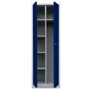 Kleider-Wäsche-Schrank mit Garderobenteil Spind Spint...