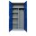 Lüllmann® XL Mehrzweckschrank mit Flügeltüren - Garderobe - Fachböden - grau/blau