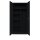 Lüllmann® XL Mehrzweckschrank mit Flügeltüren - Garderobe - Fachböden - schwarz