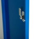 L&uuml;llmann&reg; Putzmittelspind mit 2 Abteilen - grau/blau