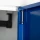 Lüllmann® Putzmittelspind mit 2 Abteilen - grau/blau