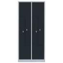 4er Z-Spind Umkleideschrank Stahl Kleiderschrank...