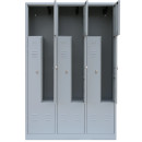 6er Z-Spind Umkleideschrank Stahl Kleiderschrank...
