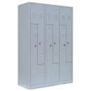 Platzsparender L&uuml;llmann 6er Z-Metallspind - grau