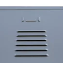 Platzsparender L&uuml;llmann 6er Z-Metallspind - grau