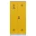 Lüllmann® XL Gefahrstoffschrank - 4 Wannenböden - grau/gelb