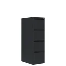 L&uuml;llmann&reg; H&auml;ngeregisterschrank - 4 einbahnige Schubladen - schwarz