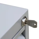 L&uuml;llmann&reg; H&auml;ngeregisterschrank - 4 einbahnige Schubladen - schwarz