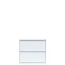 L&uuml;llmann&reg; H&auml;ngeregisterschrank - 2 zweibahnige Schubladen - wei&szlig;