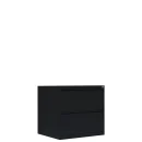 L&uuml;llmann&reg; H&auml;ngeregisterschrank - 2 zweibahnige Schubladen - schwarz