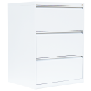 L&uuml;llmann&reg; H&auml;ngeregisterschrank - 3 zweibahnige Schubladen - wei&szlig;