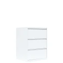 L&uuml;llmann&reg; H&auml;ngeregisterschrank - 3 zweibahnige Schubladen - wei&szlig;