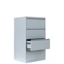 L&uuml;llmann&reg; H&auml;ngeregisterschrank - 4 zweibahnige Schubladen - grau