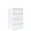 L&uuml;llmann&reg; H&auml;ngeregisterschrank - 4 zweibahnige Schubladen - wei&szlig;