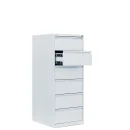 L&uuml;llmann&reg; Karteischrank - 6 zweibahnige Schubladen - wei&szlig;